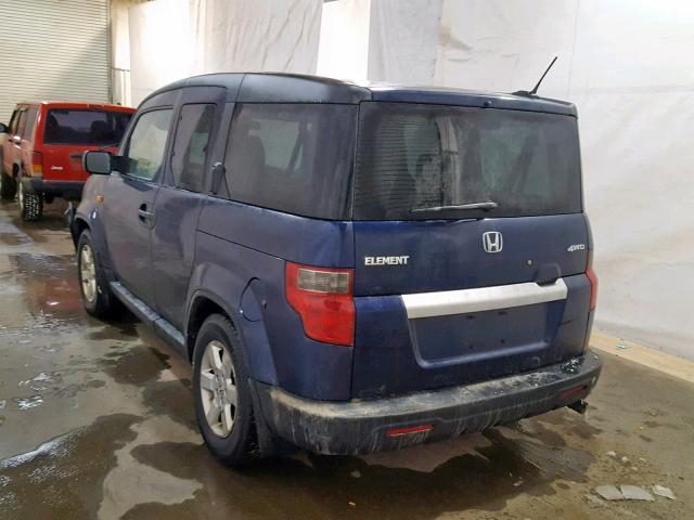 5J6YH2H78AL001464 - 2010 HONDA ELEMENT EX BLUE photo 3