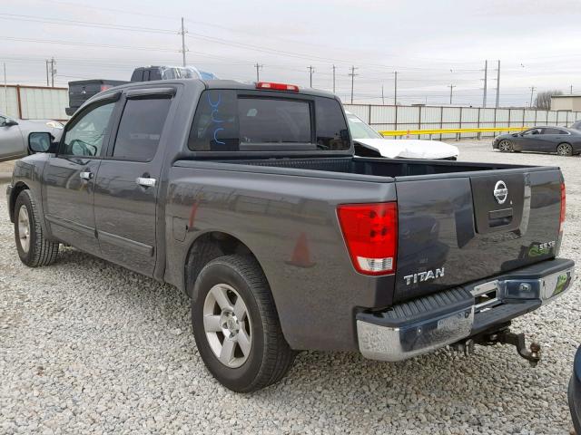 1N6BA07A06N565829 - 2006 NISSAN TITAN XE CHARCOAL photo 3