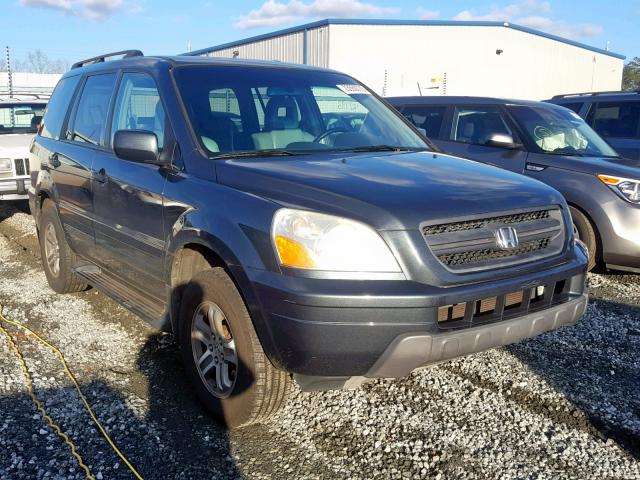 5FNYF18575B046487 - 2005 HONDA PILOT EXL GREEN photo 1