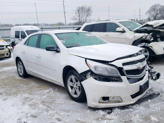 1G11B5SA0DF173210 - 2013 CHEVROLET MALIBU LS WHITE photo 1