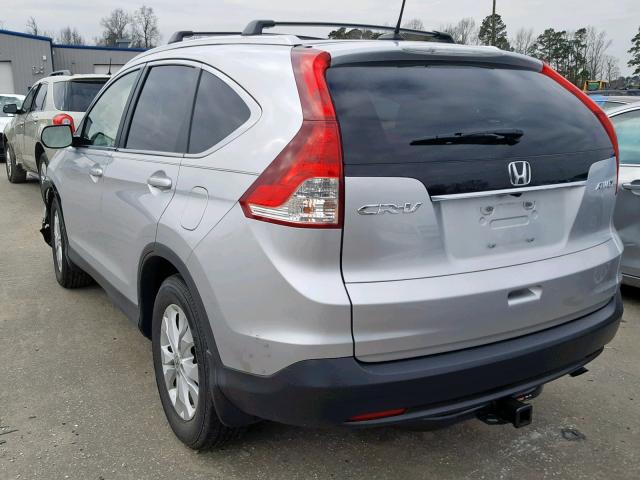 2HKRM4H72DH627120 - 2013 HONDA CR-V EXL SILVER photo 3