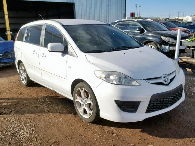 JM1CR29L180324050 - 2008 MAZDA 5 WHITE photo 1