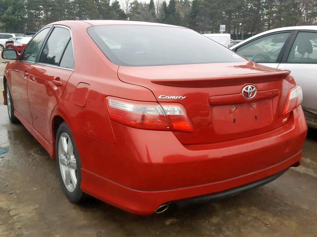 4T1BK46K58U061847 - 2008 TOYOTA CAMRY LE RED photo 3