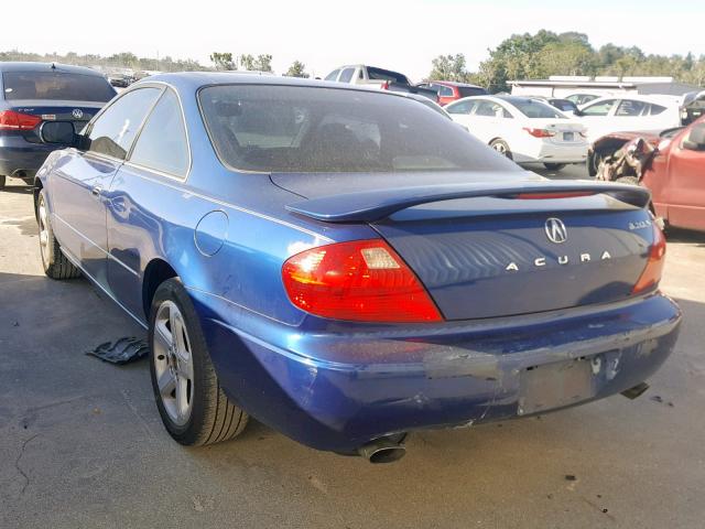 19UYA42651A036501 - 2001 ACURA 3.2CL TYPE BLUE photo 3