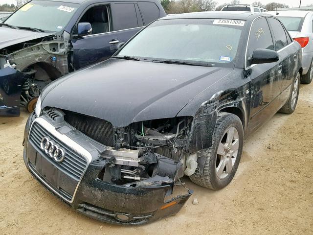 WAUAF78E66A274556 - 2006 AUDI A4 2 BLACK photo 2