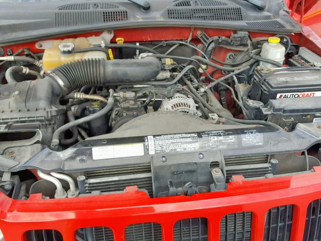 1J4GK48K15W537285 - 2005 JEEP LIBERTY SP RED photo 7