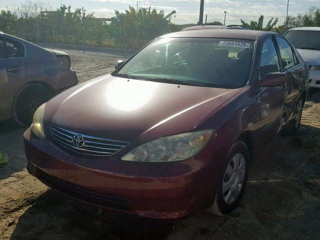 4T1BE32K75U004651 - 2005 TOYOTA CAMRY LE BURGUNDY photo 2