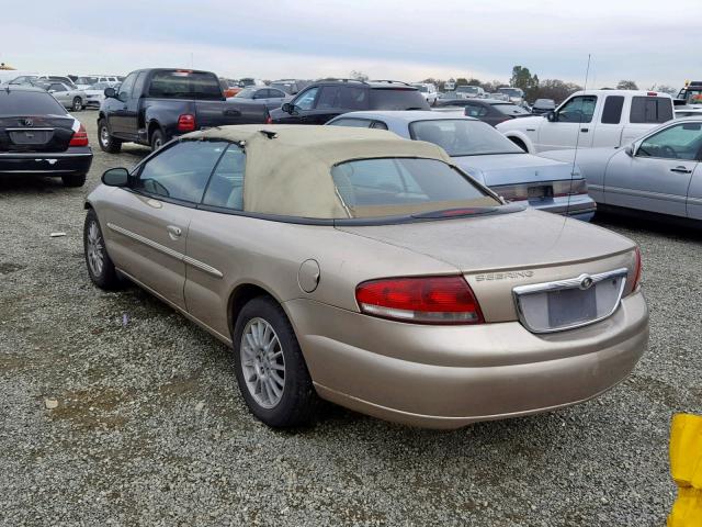 1C3EL45X34N420858 - 2004 CHRYSLER SEBRING LX GOLD photo 3