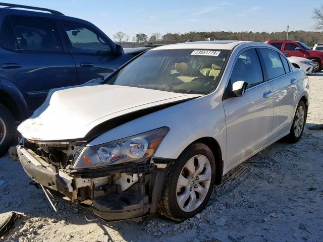 1HGCP36889A043789 - 2009 HONDA ACCORD EXL WHITE photo 2