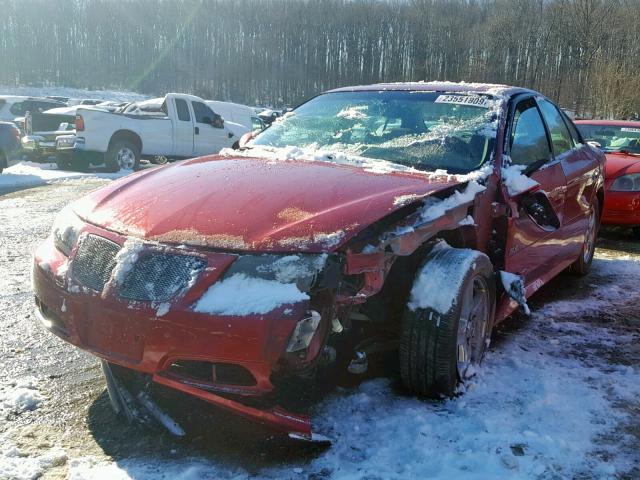 1G2HY52K75U173820 - 2005 PONTIAC BONNEVILLE RED photo 2