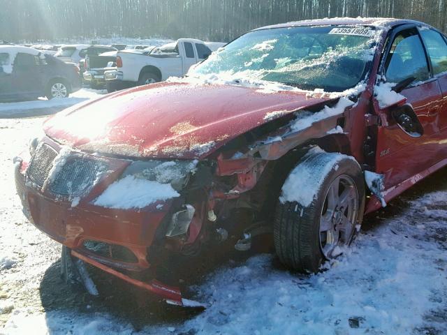 1G2HY52K75U173820 - 2005 PONTIAC BONNEVILLE RED photo 9