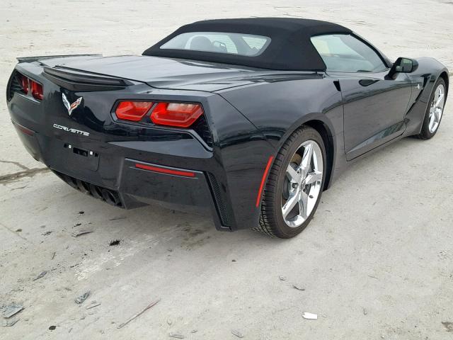 1G1YD3D72E5134740 - 2014 CHEVROLET CORVETTE S BLACK photo 4