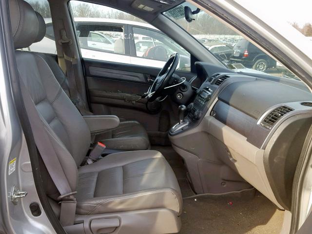 5J6RE48719L003965 - 2009 HONDA CR-V EXL SILVER photo 5