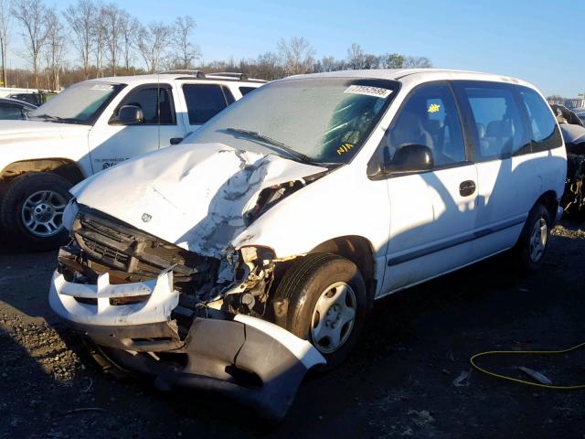 2B4FP25BXYR537842 - 2000 DODGE CARAVAN WHITE photo 2