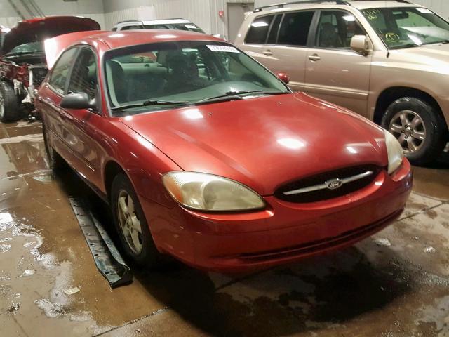 1FAFP55U3YA261942 - 2000 FORD TAURUS SES RED photo 1