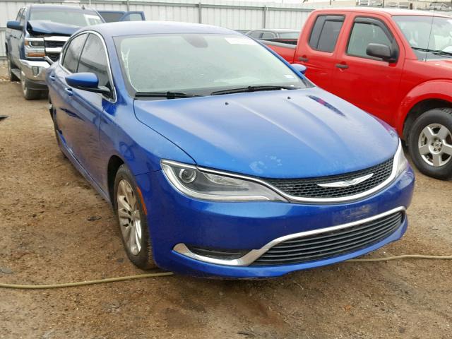 1C3CCCAB8FN555350 - 2015 CHRYSLER 200 LIMITE BLUE photo 1