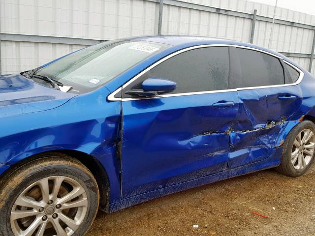 1C3CCCAB8FN555350 - 2015 CHRYSLER 200 LIMITE BLUE photo 10