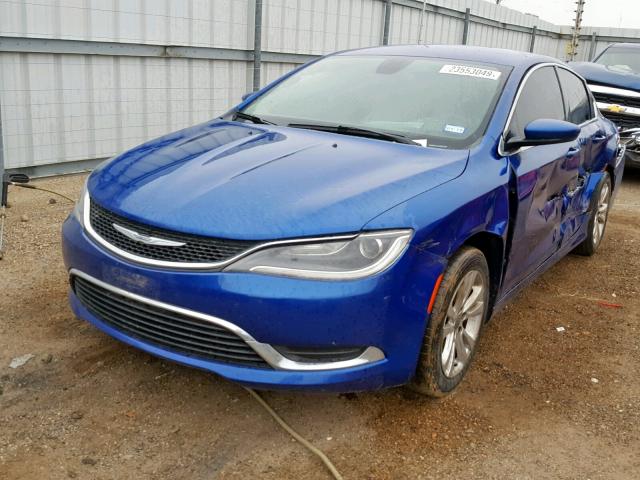 1C3CCCAB8FN555350 - 2015 CHRYSLER 200 LIMITE BLUE photo 2