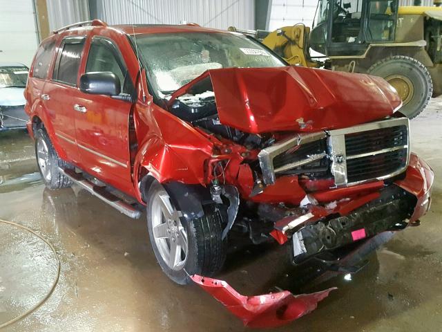 1D8HB58208F153858 - 2008 DODGE DURANGO LI BURGUNDY photo 1