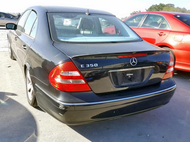 WDBUF56J56A938462 - 2006 MERCEDES-BENZ E 350 BLACK photo 3