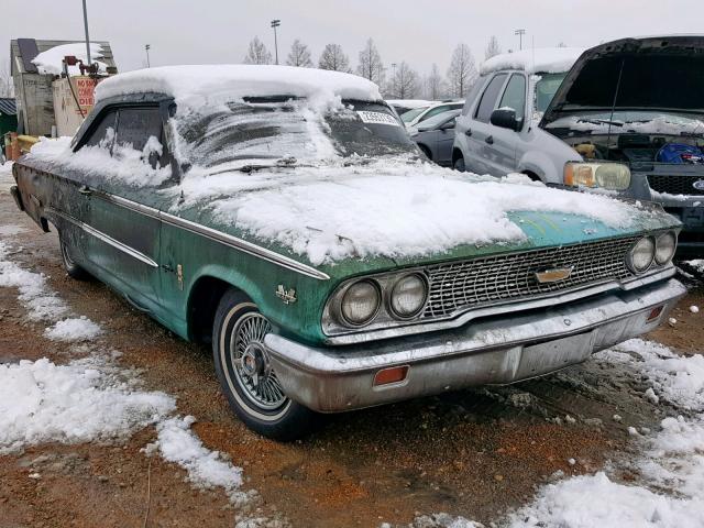 3Z68Q142027 - 1963 FORD GALAXIE500 TEAL photo 1