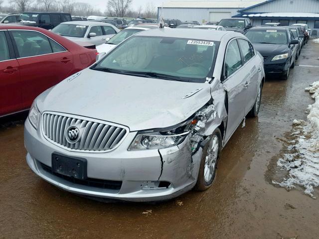 1G4GB5EG1AF138443 - 2010 BUICK LACROSSE C SILVER photo 2