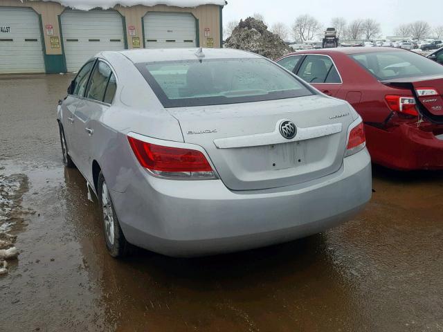 1G4GB5EG1AF138443 - 2010 BUICK LACROSSE C SILVER photo 3