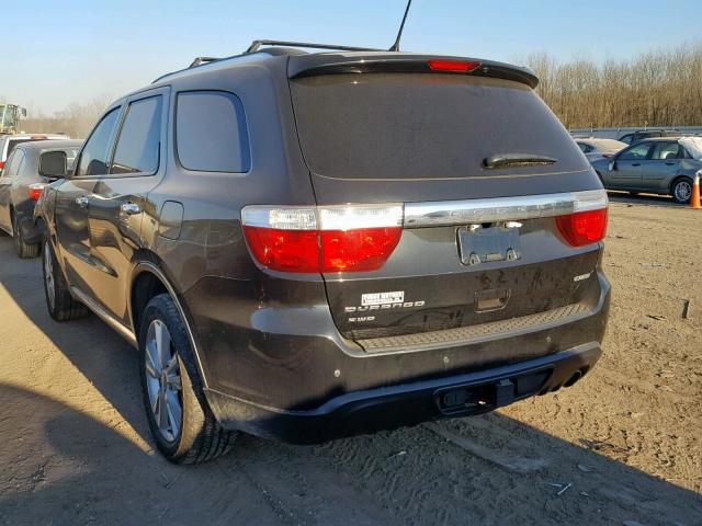 1C4RDJDG3DC554274 - 2013 DODGE DURANGO CR BLACK photo 3