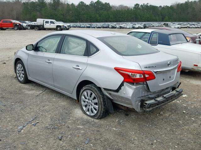 3N1AB7AP1HY310746 - 2017 NISSAN SENTRA S SILVER photo 3