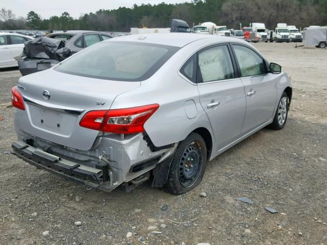 3N1AB7AP1HY310746 - 2017 NISSAN SENTRA S SILVER photo 4