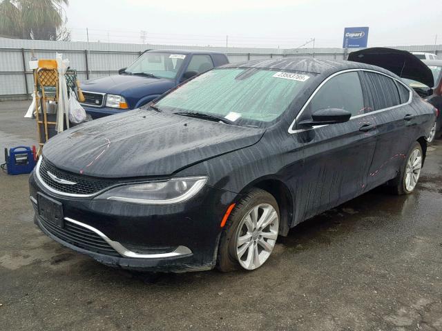 1C3CCCAB1FN652339 - 2015 CHRYSLER 200 LIMITE BLACK photo 2