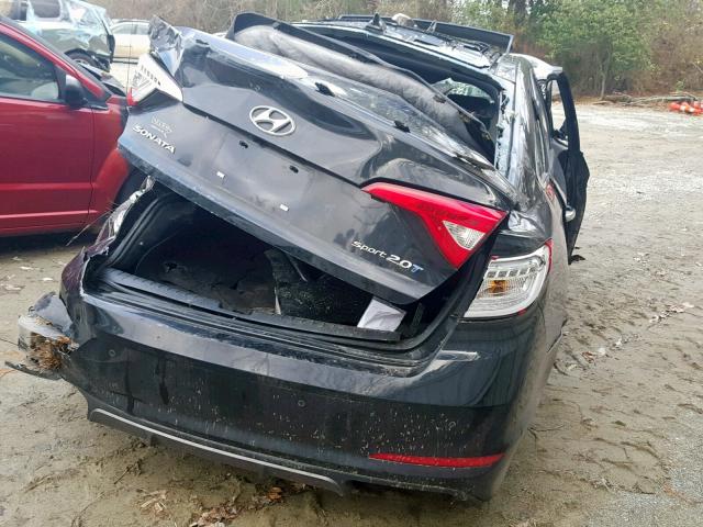 5NPE34AB0FH062935 - 2015 HYUNDAI SONATA SPO BLACK photo 4