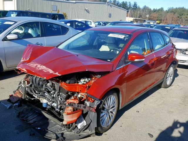 1FADP3N21JL279456 - 2018 FORD FOCUS TITA RED photo 2