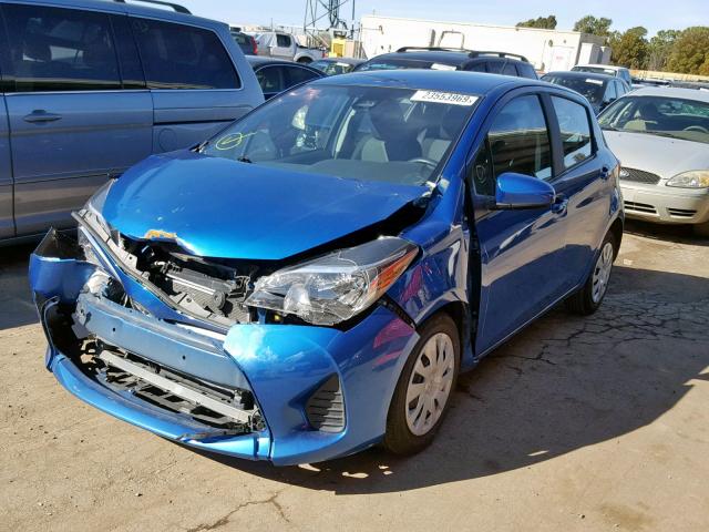 VNKKTUD31HA076674 - 2017 TOYOTA YARIS L 蓝色 照片 2
