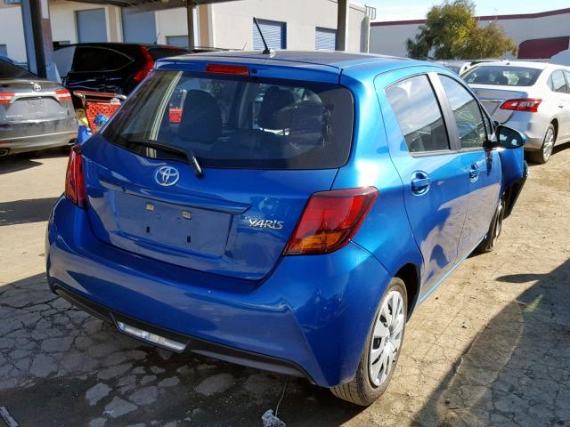VNKKTUD31HA076674 - 2017 TOYOTA YARIS L 蓝色 照片 4