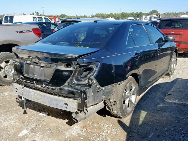 4T1BK1FK7DU023139 - 2013 TOYOTA CAMRY SE BLACK photo 4