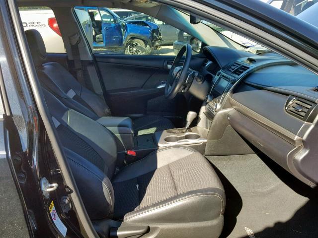 4T1BK1FK7DU023139 - 2013 TOYOTA CAMRY SE BLACK photo 5