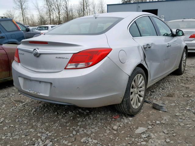 2G4GS5EK1C9208541 - 2012 BUICK REGAL PREM SILVER photo 4