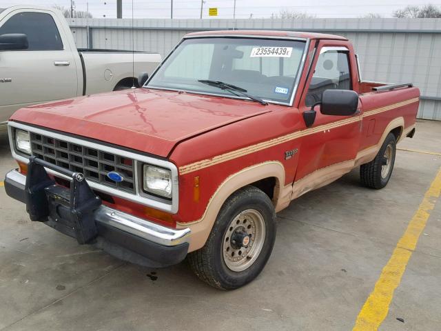 1FTBR10T1JUC01642 - 1988 FORD RANGER RED photo 2