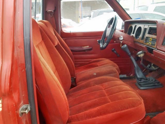 1FTBR10T1JUC01642 - 1988 FORD RANGER RED photo 5