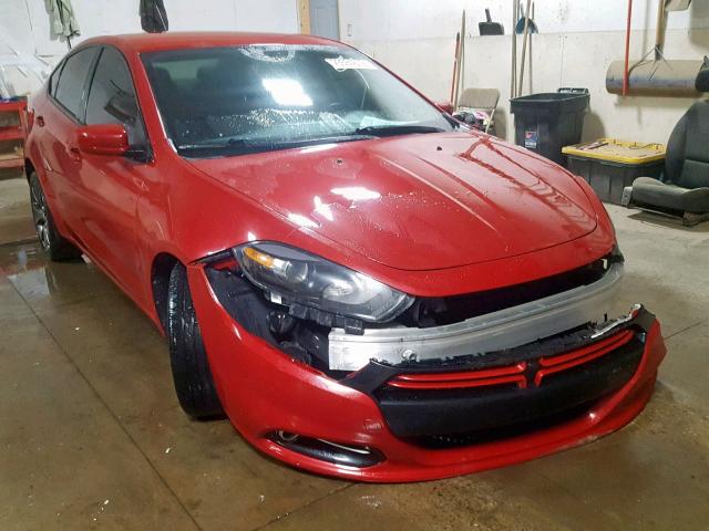 1C3CDFBA4DD103757 - 2013 DODGE DART SXT RED photo 1