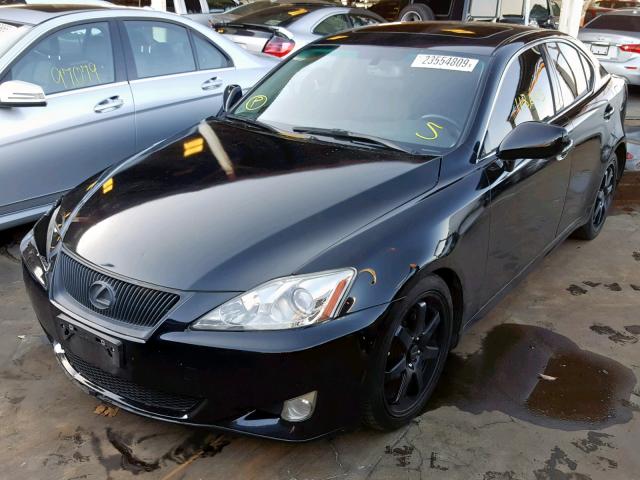 JTHBK262085074670 - 2008 LEXUS IS 250 BLACK photo 2