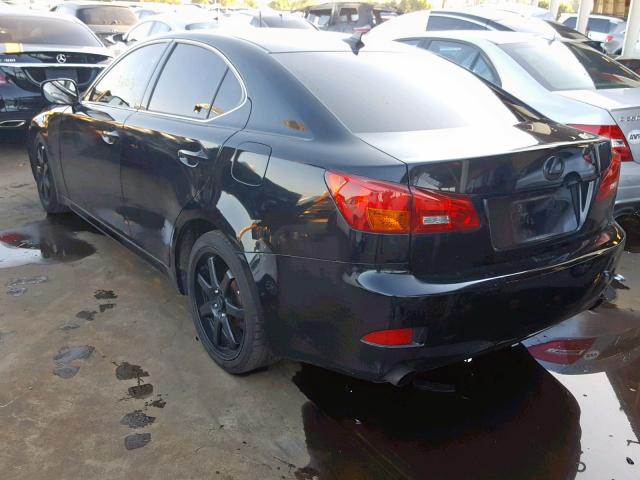 JTHBK262085074670 - 2008 LEXUS IS 250 BLACK photo 3