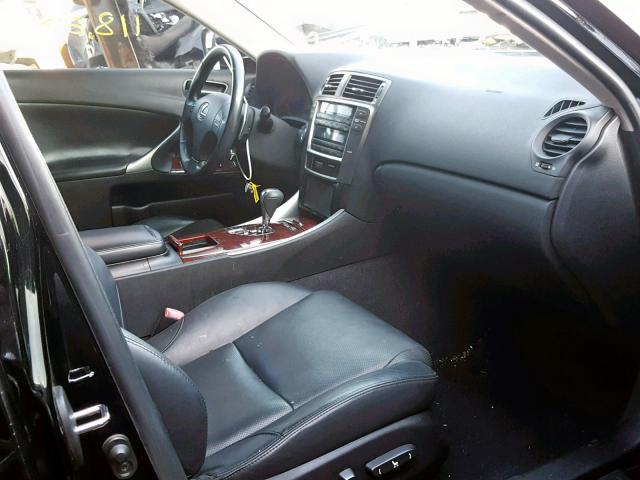 JTHBK262085074670 - 2008 LEXUS IS 250 BLACK photo 5