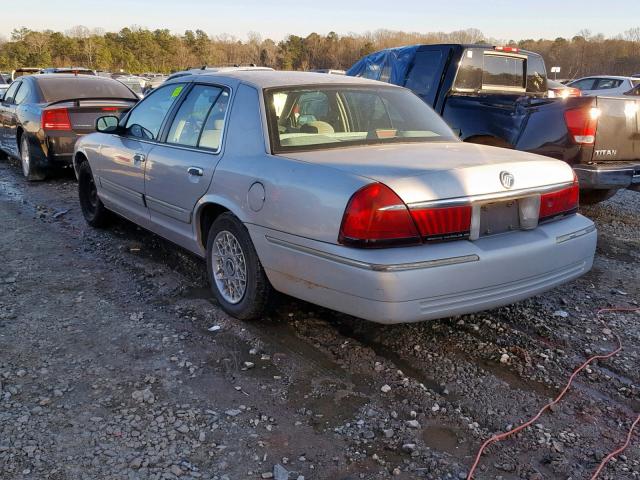 2MEFM74W3WX622140 - 1998 MERCURY GRAND MARQ SILVER photo 3