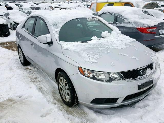 KNAFU4A27A5853809 - 2010 KIA FORTE EX SILVER photo 1