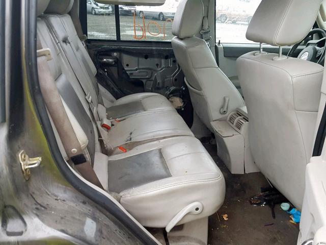 1J8HG58296C120171 - 2006 JEEP COMMANDER GRAY photo 6