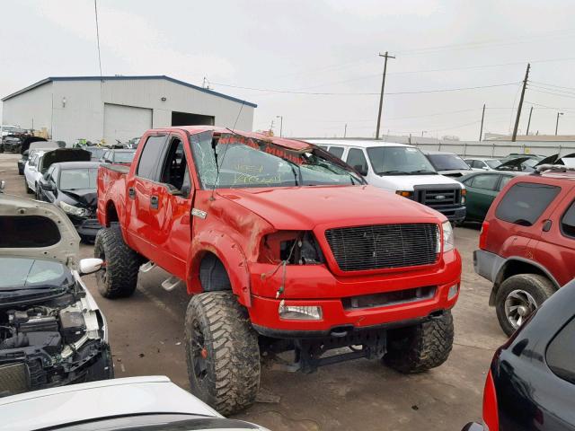 1FTPW14545KE78488 - 2005 FORD F150 SUPER RED photo 1