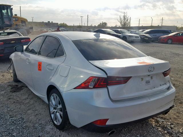 JTHBA1D22G5021516 - 2016 LEXUS IS 200T WHITE photo 3