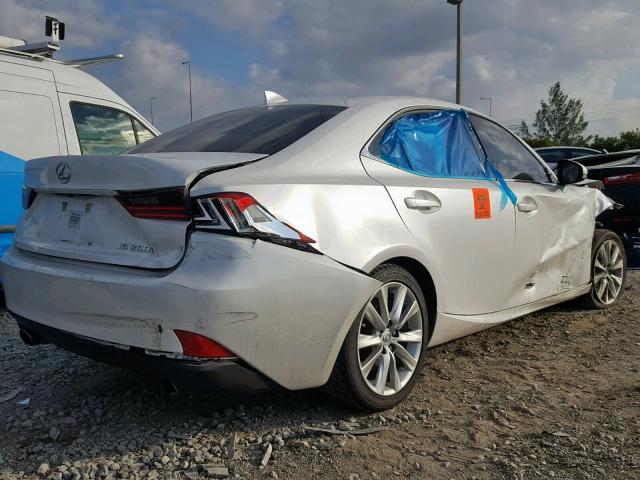 JTHBA1D22G5021516 - 2016 LEXUS IS 200T WHITE photo 4